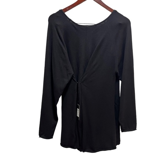 Cyrus Black Long Sleeve Scoop Neck Knit Sweater Size 2x - Picture 2 of 12